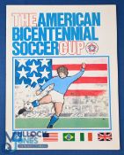1976 England international match programme away issue at the American Bicentennial Soccer Cup