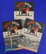 1948/49 Manchester Utd Div. 1 home match programmes, Bournemouth (FAC), Burnley, Huddersfield