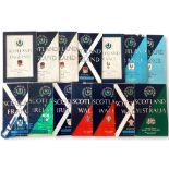1954-1960 Scotland Home Rugby Programmes (14): Mag style, run of most Murrayfield 5 Nations games