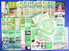 Collection of Celtic home programmes v 1961/62 St Mirren (SC s/f), 1965/66 Dunfermline (SC s/f),