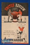 1946/47 Very scarce and one of the rarest United home issues, Lancashire Cup match programme