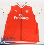 Arsenal FC Home Football Shirt 2016-2017 size 2XL, Puma Fly Emirates, some bobbles