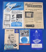1964/65 Manchester Utd away match programmes Djurgardens (ICFC), Borussia Dortmund (ICFC),