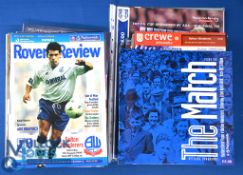 1999/2000 Bolton Wanderers complete league season away match programmes (23) also Grimsby Town (