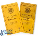 1950 Scotland v England & v France Rugby Programmes (2): The standard issues from both home