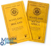 1950 Scotland v England & v France Rugby Programmes (2): The standard issues from both home