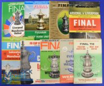 Collection of FAC final match programmes to include 1964, 1966, 1968, 1969, 1970 replay at