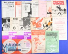 Selection of Rotherham Utd match programmes homes 1971/72 Sunderland (friendly), 1976 Rotherham boys