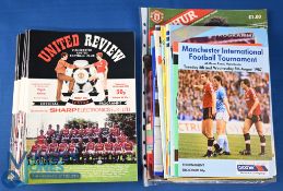 1987/88 Manchester Utd complete season home programmes nos. 1-24 and Manchester City (Albiston