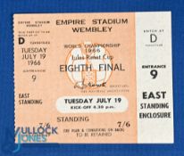 Ticket: 1966 World Cup match ticket Uruguay v Mexico 19 July at Wembley; good. (1)