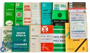 1951-94 S Africa in Wales etc Rugby Programmes (18): VG, 1951 v Pontypool/Newbridge & Cardiff;