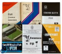 1964-85 Fiji in Wales Rugby Programmes (8): 1964 Fiji v Abertillery/Newbridge & Glamorgan/Mon;