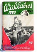 1963 S Africa v Australia 4th Test Rugby Programme: The familiar packed National Souvenir
