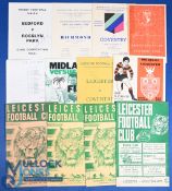 1945-82 Leicester, Bedford etc Vintage Rugby Programmes (12): Leics: v Coventry 1945, Northampton