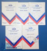 Five multi signed British Rugby League Lions Association Reunion Luncheon Programmes: all from the