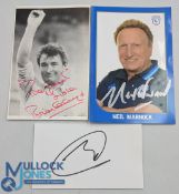 Signed Football Photographs / Autographs, to include Brian Clough, Neil Warnock and Rafa Benitez