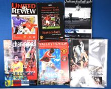 2000/01 Manchester Utd complete season home match programmes nos. 1 - 27 plus beamed back match