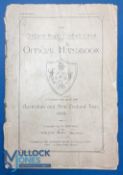 1910 The Northern Rugby Football Union Official Handbook in connection with the Australian and New