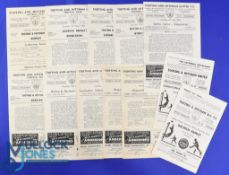 Selectin of Tooting & Mitcham Utd home match programmes to include 1951/52 Bromley, 1958/59