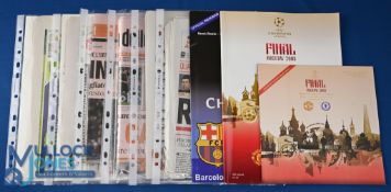 2007/08 Champions League Manchester Utd away programmes to include Sporting Lisbon (newspaper