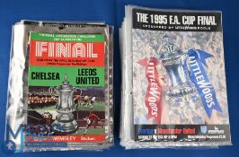 Comprehensive collection of FAC final match programmes to include 1970, 1970 replay at OT, 1971,