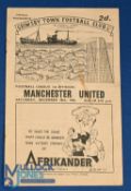 1946/47 Very scarce issue Grimsby Town v Manchester Utd Div. 1 match programme 28 December 1946 at