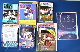 Collection of Bolton Wanderers match programmes to include 1977/78 homes (26) + aways (23) plus home