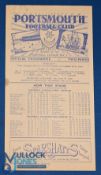 1946/47 Very scarce Portsmouth v Manchester Utd Div. 1 match programme at Fratton Park 26 April