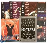 1998 & 2003 England Rugby Programmes in New Zealand (7): 1998 both tests and v NZ 'A', NZ Academy