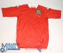 2007-08 Wales Home Replica Signed Football Shirt: made by Kappa with swing ticket - Wolves