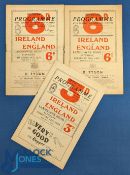 Ireland v England Rugby Programmes (3): Great historic 'Irish Golden Era' issues, from the 1949