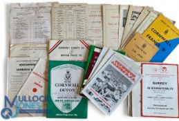 English County Rugby Non-Championship Programmes (44): With a little duplication, a selection of