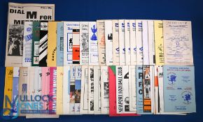 Selection of Welsh clubs match programmes to include 1995/96 Aberaman v Caerleon, 1987/88