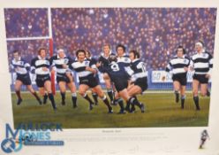 Different 1973 Baabaas v NZ Limited Edition Multi-signed Art Print: Not the same as lot 290, v large