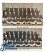 1953 Two Postcard Photos of the Wallaby Rugby Team, One Signed (2): Identical shots, neat & clear,