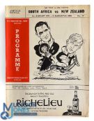 1970 NZ tour to S Africa Rugby Programme Second Test v SA: 24pp issue with nice caricature cover for