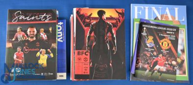 2021/22 Manchester Utd almost complete away match programmes (less Everton, Liverpool) (17); 2022/
