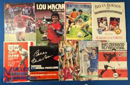 Manchester United Testimonial Football Programmes: Norman Whiteside, Mark Hughes, Kevin Moran,