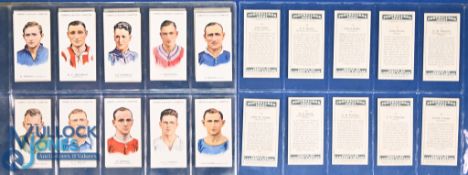 c1931 Lambert & Butler Scottish Footballers Cigarette Cards: complete set of 50 cards - with names