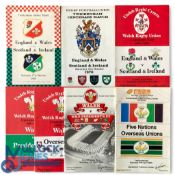 1959-86 Four Nations Rugby Programmes etc (7): E/W v S/I 1959, 1970 & 1980; Wales v President's XV