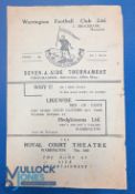 1945 Warrington Rugby League Seven a Side Tournament Programme: 25th May - with scores added F/G