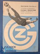 1970/71 Grasshoppers (Zurich) v Manchester Utd challenge match programme 1st June 1971; fair/