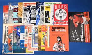 1972/73 Manchester Utd away match programmes complete league season (less Birmingham City) (20) plus