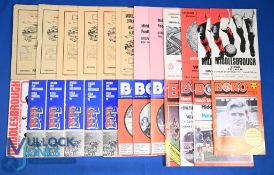 Selection of Middlesbrough home match programmes 1953/54 Bolton Wanderers, Wolves, 1957/58 Swansea