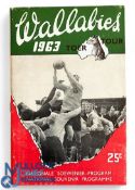 1963 Western Province v Australia Rugby Programme: Lovely complete set up, the well known National