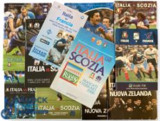 1999-2016 Italy v Scotland, France & NZ Rugby Programmes (11): v Scotland 2006 & 2010-2016 inc; v