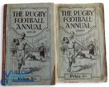 Rugby Football Annuals (2): 1926-7 & 1927-8: The latter h/back. G/VG