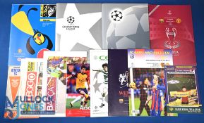 Selection of Manchester Utd European match programmes to include 1968 v Benfica (EC final), 1994/