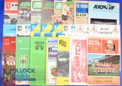 Collection of overseas international match programmes to include 1957 Brazil v Portugal, 1969