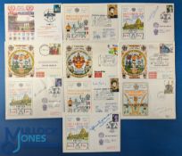 Wolverhampton Wanderers Football First Day Coves: some signed copies, to include 1972 EUFA Cup qt